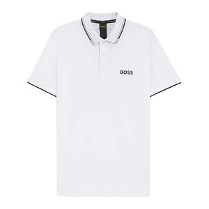 Boss Mens Join Paddy Embroidered Logo Regular Polo Shirt / White